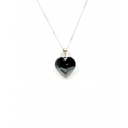 Pendentif coeur Hématite