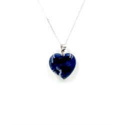 Pendentif cœur Sodalite