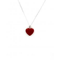 Pendentif cœur Cornaline