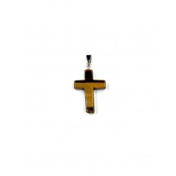 Pendentif Croix Oeil de Tigre