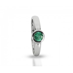 Bague Emeraude rond