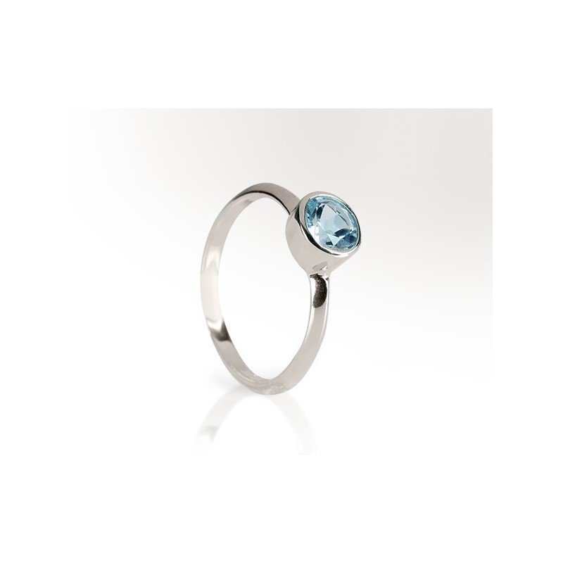 Bague Topaze bleu