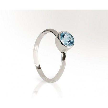 Bague Topaze bleu