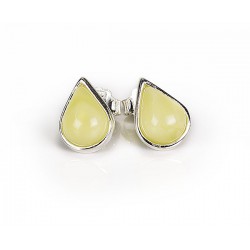 Brincos Âmbar amarela