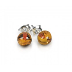 Boucle d'oreille Ambre