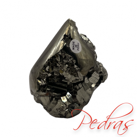 Pyrite biforme flamme