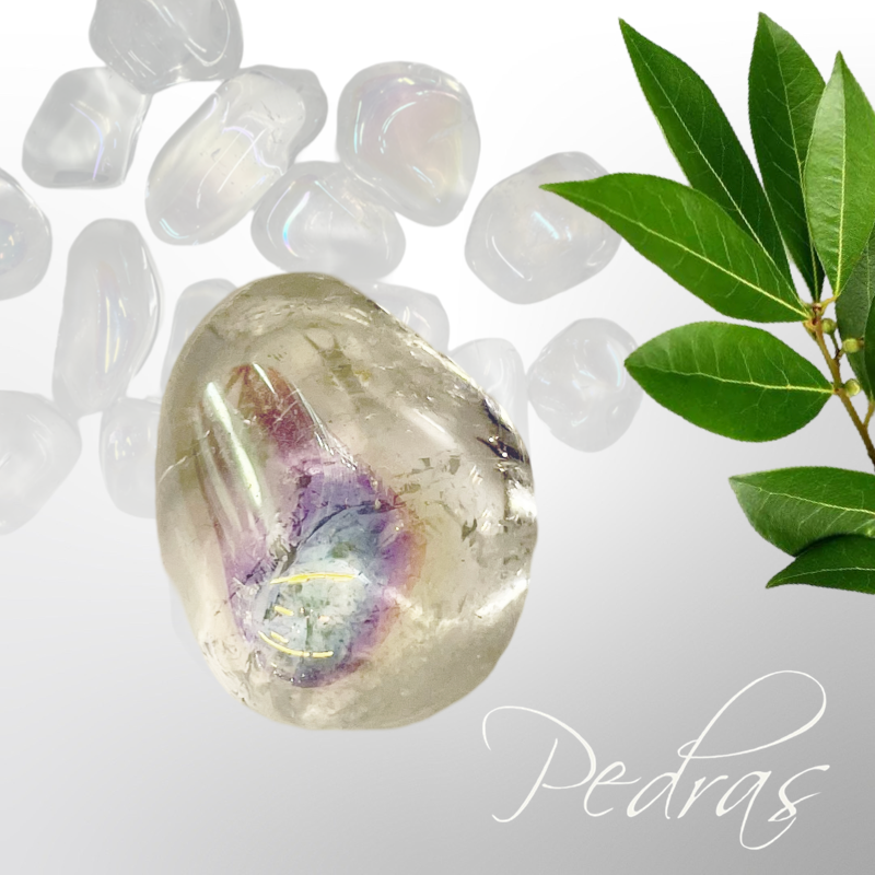 Pedras roladas Quartzo Aura