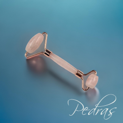 Rouleau de massage visage Quartz rose