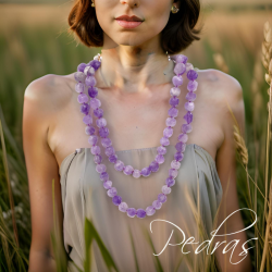 Colar Ametista lavanda