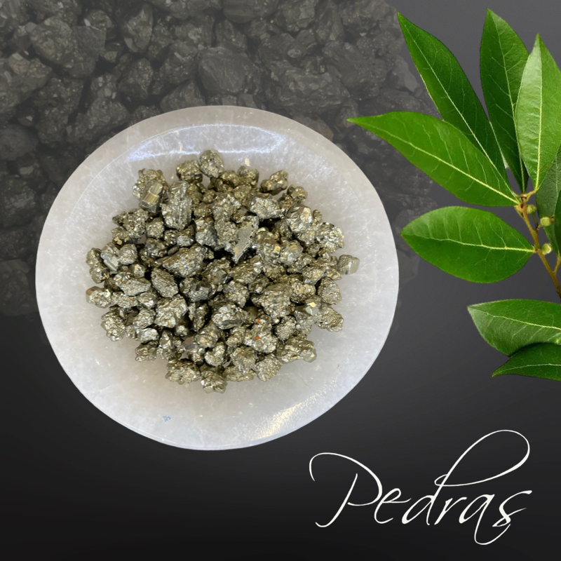 Pierre Pyrite roulée brute