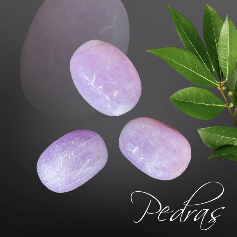 Pedras roladas Kunzita