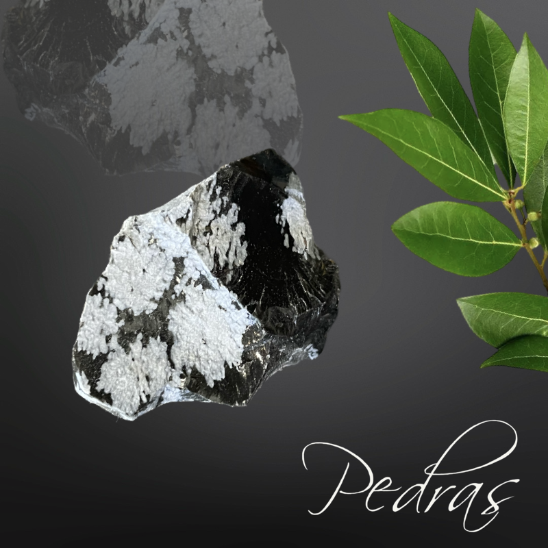 Pierres brutes Obsidienne flocon de neige