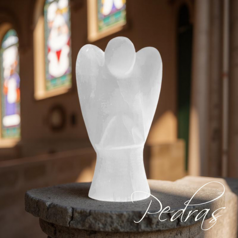 Luminária ango de Selenita