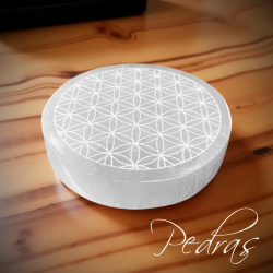 Placa Flor da Vida de Selenita