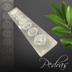 Plaque de Sélénite 7 chakras