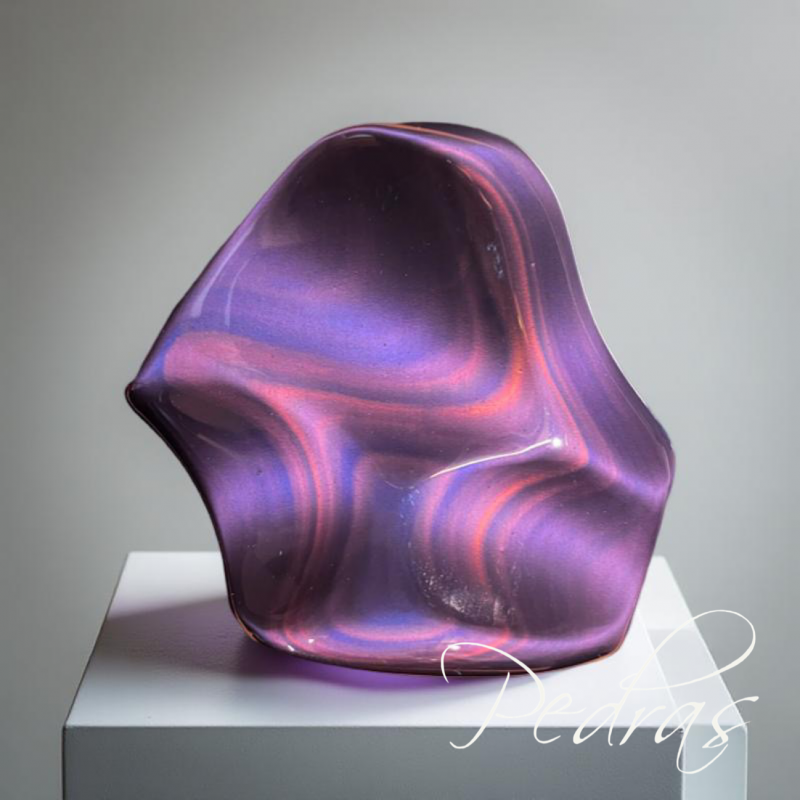 Obsidienne Arc-en-ciel Violette