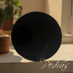 Disque d’obsidienne noire