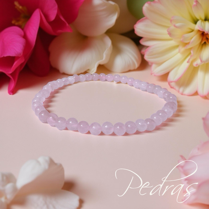 Bracelet Quartz Rose 4mm