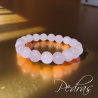 Bracelet Quartz Rose 10mm facetté Bracelet Quartz Rose 10mm facetté