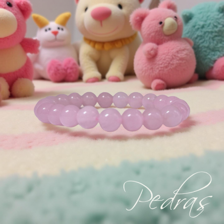Bracelet enfant Quartz Rose 8mm