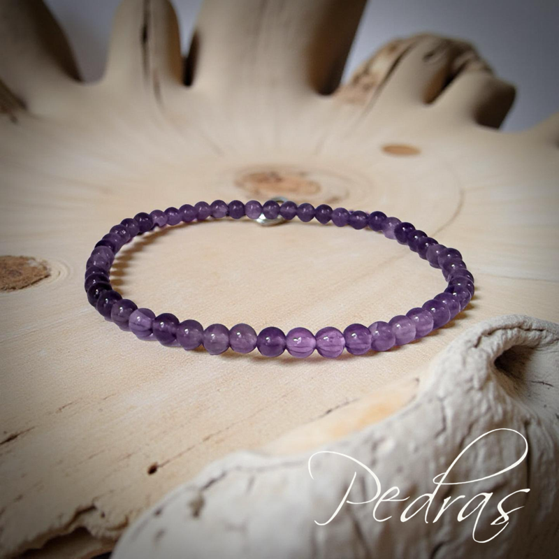Pulseira Ametista 4mm