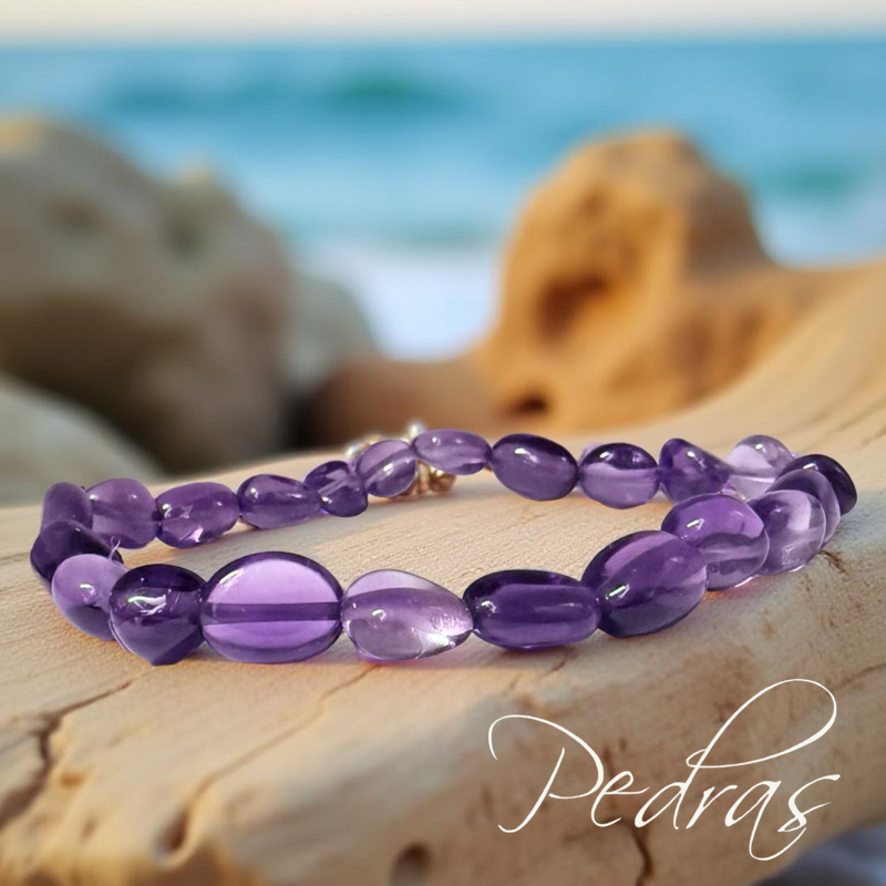 Bracelet Améthyste grain Q.AA