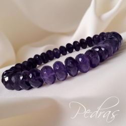Pulseira Ametista achatada...