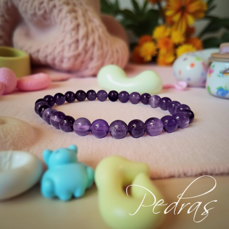 Bracelet enfant Améthyste 6mm Bracelet enfant Améthyste 6mm