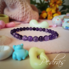 Bracelet enfant Améthyste 6mm Bracelet enfant Améthyste 6mm