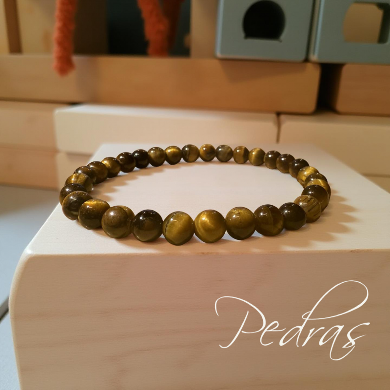 Pulseira para criança Olho de Tigre 6mm