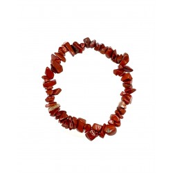 Bracelet Jaspe rouge barroque