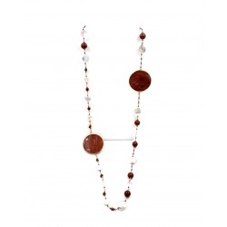 Colar longo Jaspe vermelho...